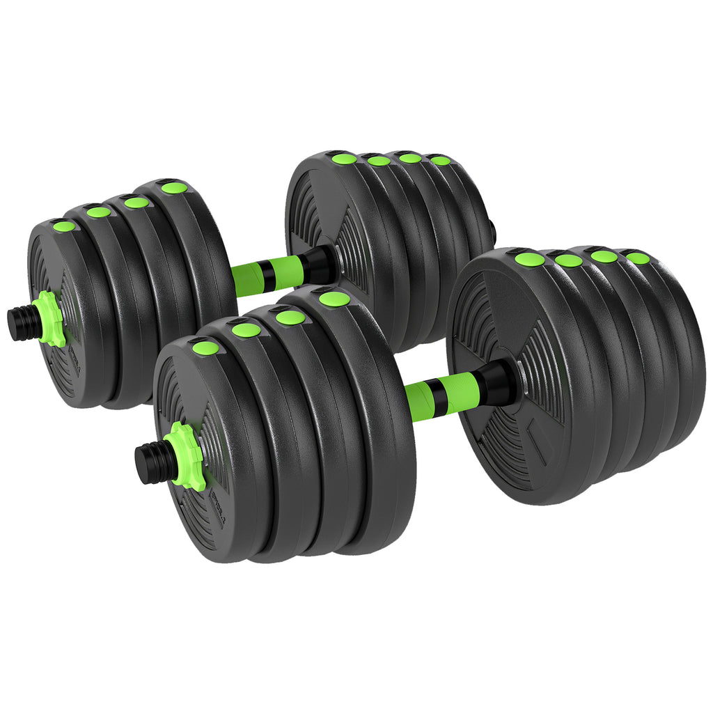 Kit haltères musculation haltères réglables 30 kg 3 en 1, ensemble de poids réglable avec barre d'extension noir-0