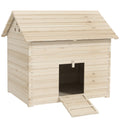 Abri pour canards maison pour canards avec toit ouvrant ventilation et porte-rampe 100 x 82,5 x 91 cm bois naturel-0