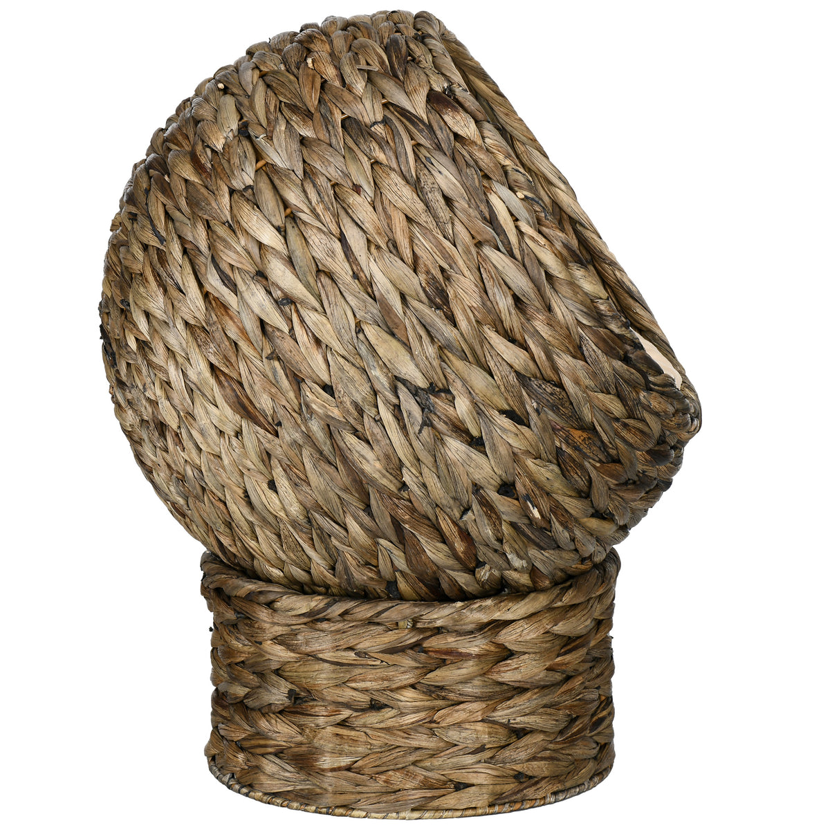 Panier lit surélevé pour chat, niche grotte cosy grand confort, dim. 40L x 37l x 51H cm coussin moelleux beige inclus-7