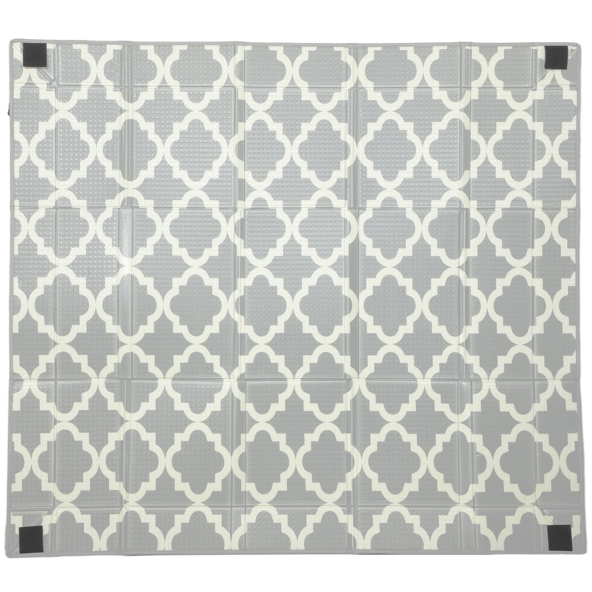 Tapis de jeu pour bébé pliable et réversible, tapis de sol en mousse épais, 202 x 180,5 x 1 cm, multicolore-0