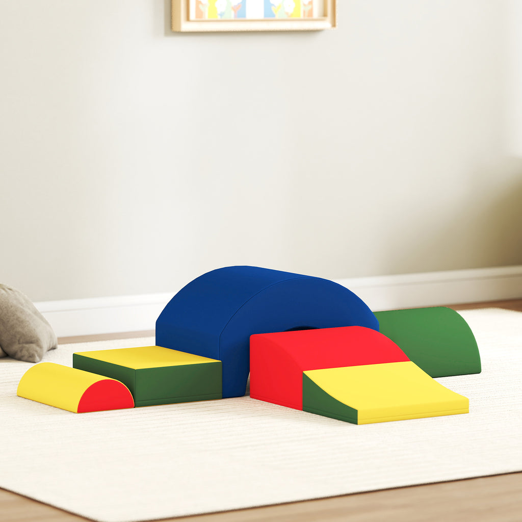 Module motricité bébé 5PCS parcours motricité bébé en mousse EVA pour enfants d'âge préscolaire, multicolore-1