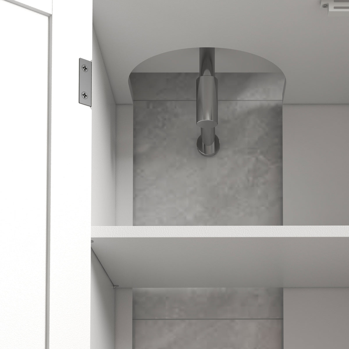 Meuble sous vasque lavabo salle de bain style classique placard 2 portes étagères réglables 90 x 30 x 60 cm blanc-7