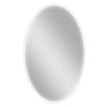 Miroir salle de bain avec éclairage 80 x 50 cm, miroir LED ovale, anti-buée, 3 couleurs lumière, dimmable, transparent-0