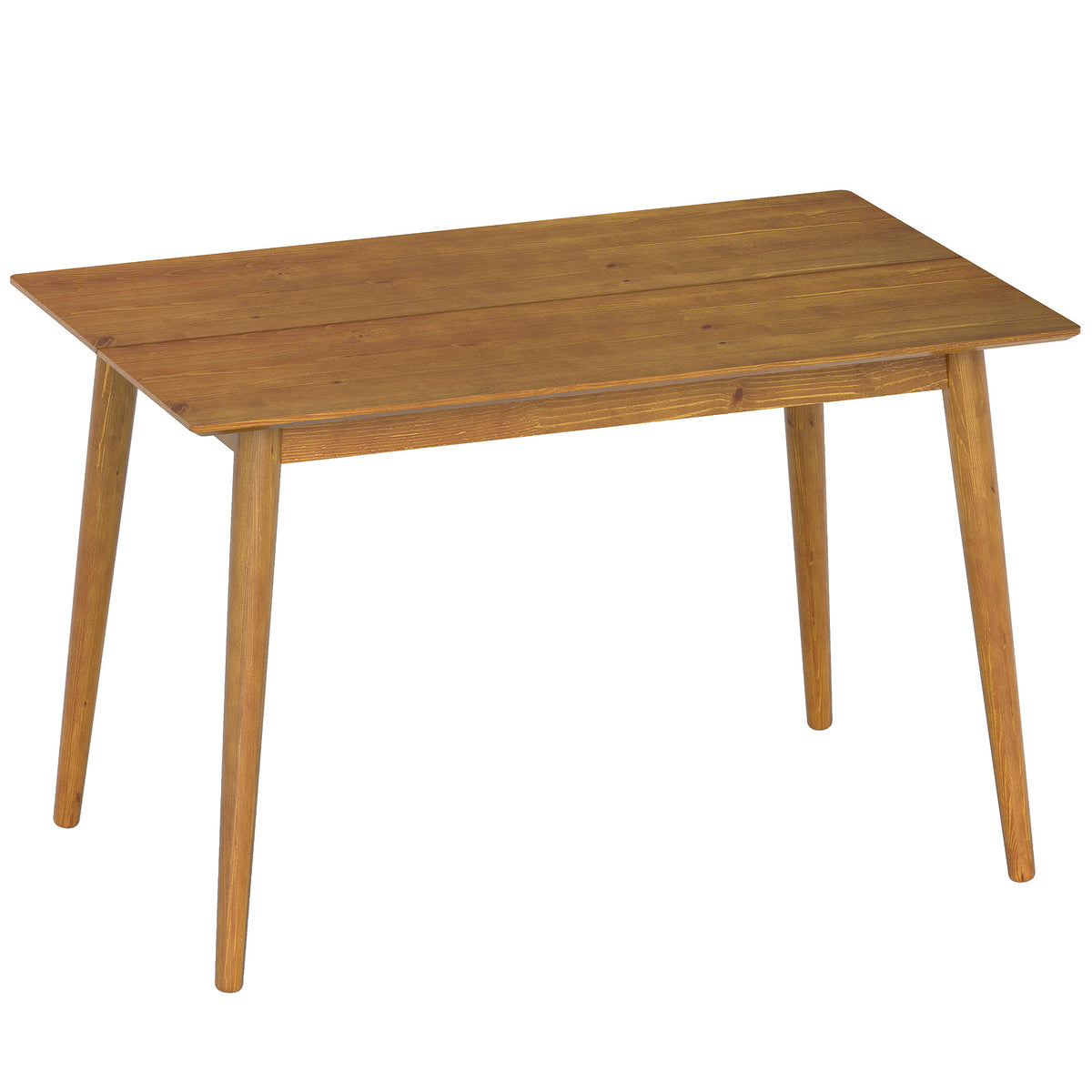 Table de salle à manger design grand plateau 4-6 personnes en bois dim. 120L x 75l x 76H cm-0