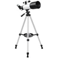 Télescope Astronomique pour Adultes et Débutants 70 mm, 2 Oculaire 40X/16X, Trépied Réglable, 80 x 80 x 135 cm, Blanc-0