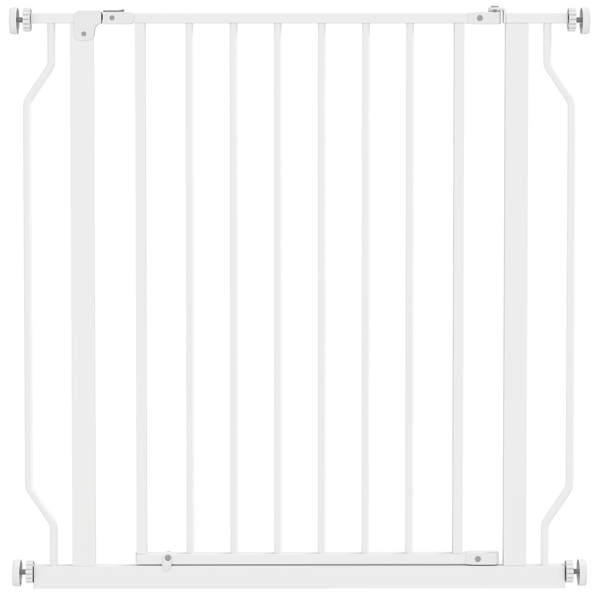 Barrière de sécurité barrière pour animal domestique longueur réglable dim. 75-85L x 76H cm blanc-0