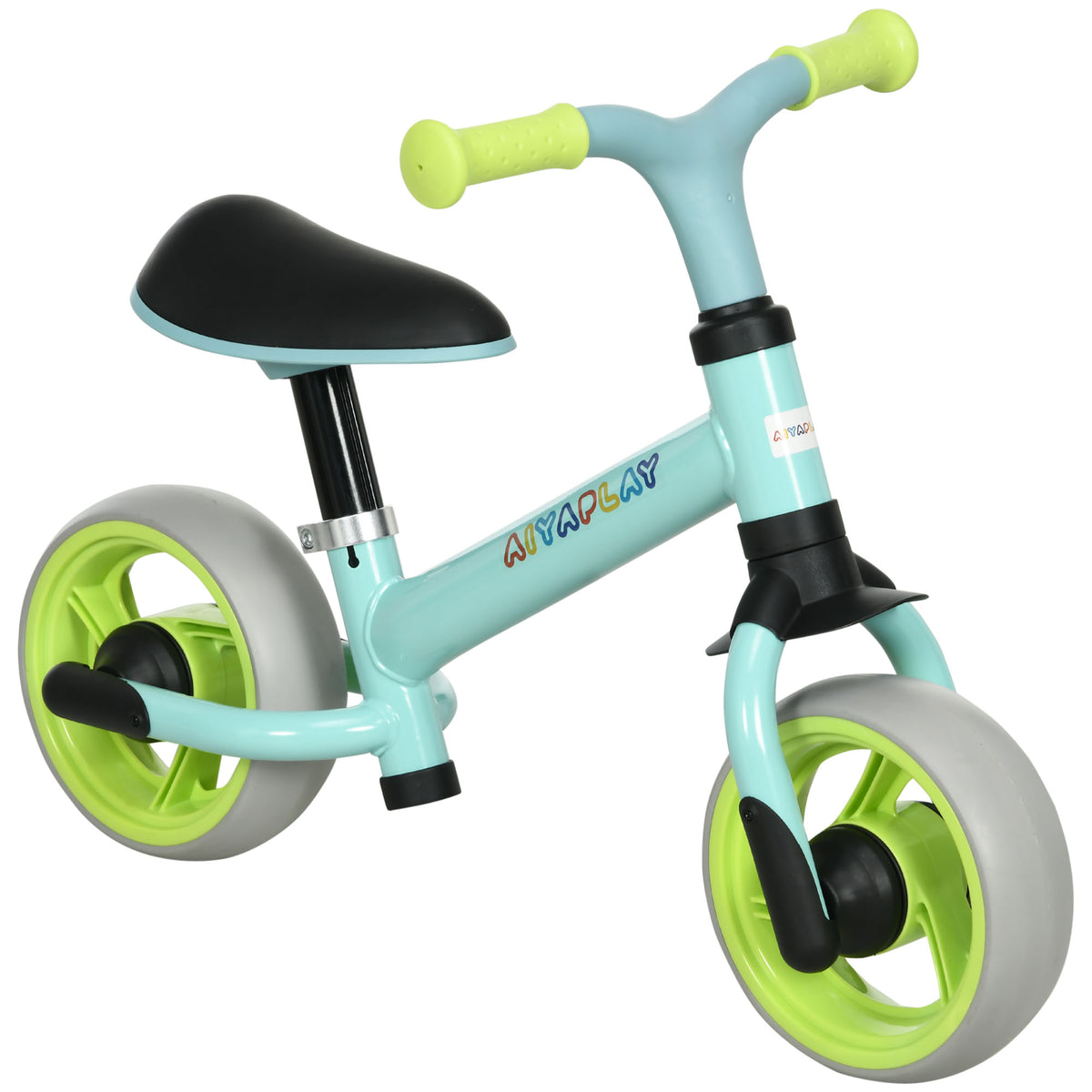 Vélo d'équilibre pour bébé siège réglable roues EVA jouet enfant pour bébé 18-48 mois pour garçons et filles vert-0