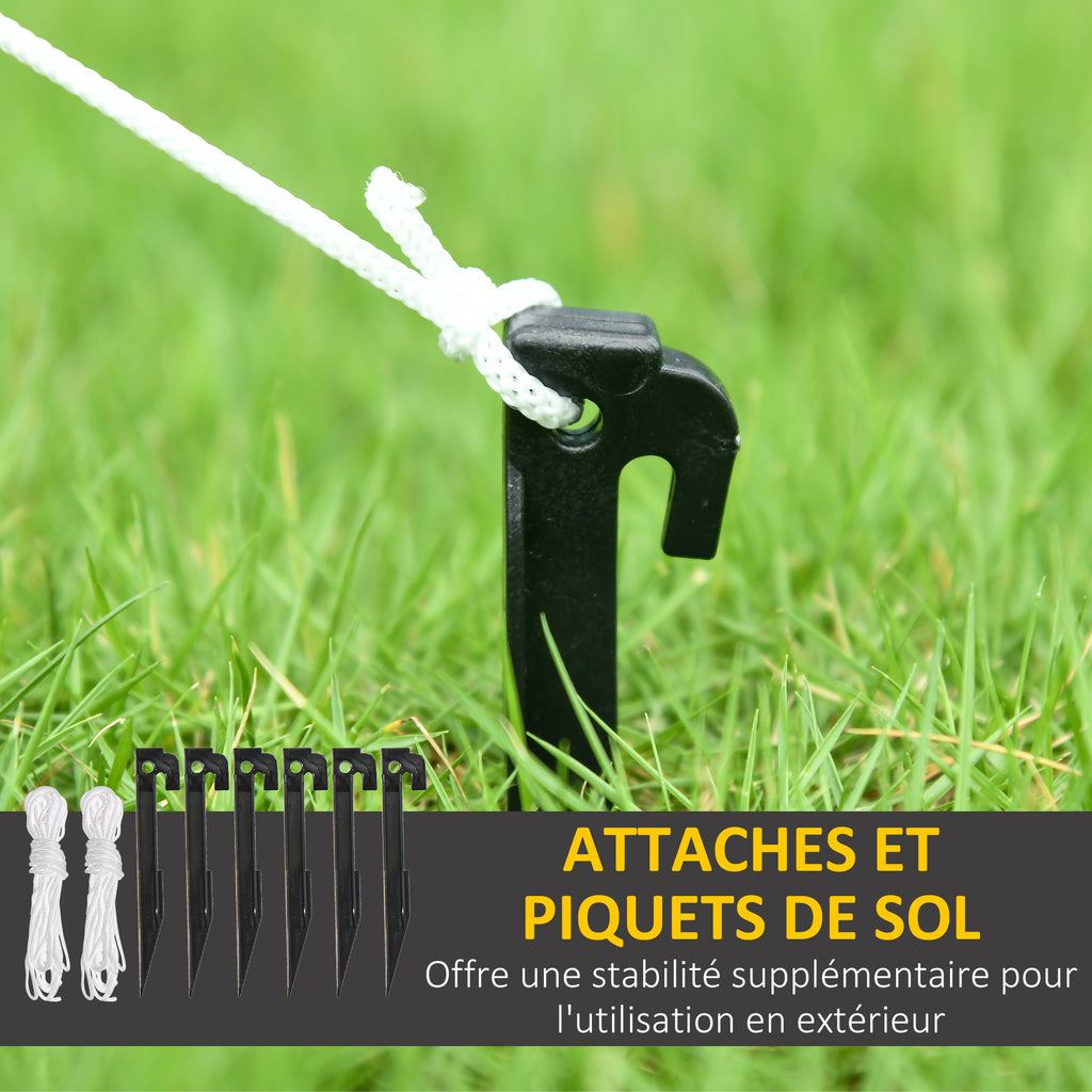 Bonhomme de neige gonflable avec pancarte 3 LED polyester imperméable hauteur 213 cm blanc-6
