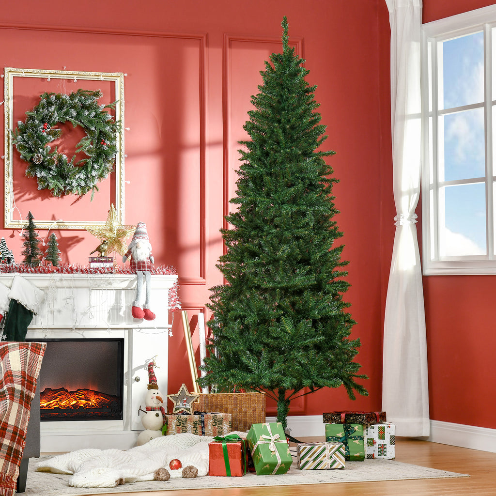 Sapin de Noël Artificiel 210H cm 865 Branches épines Imitation Nordmann Grand réalisme Vert-1