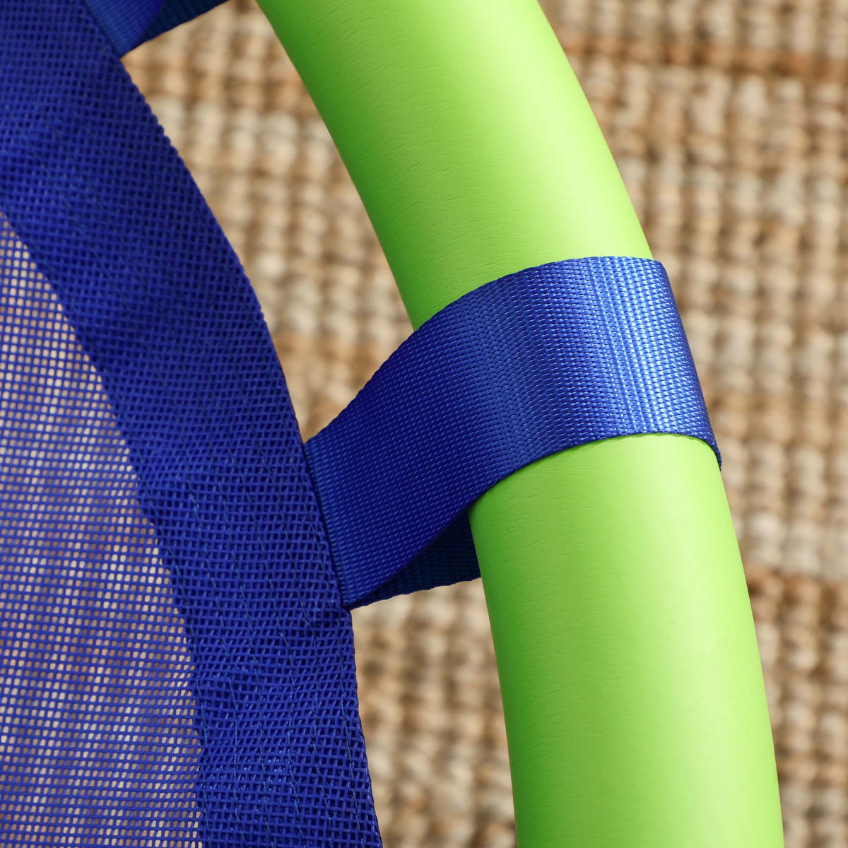 Balançoire nid d'oiseau ronde hauteur réglable à suspendre enfant adulte jardin capacité de charge 150 kg Ø 100 cm bleu-8