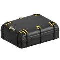 Sac de Toit Voiture Étanche Coffre de Toit Souple Universel 10 Sangles et Cadenas Auto SUV et Camping en Famille Noir-0