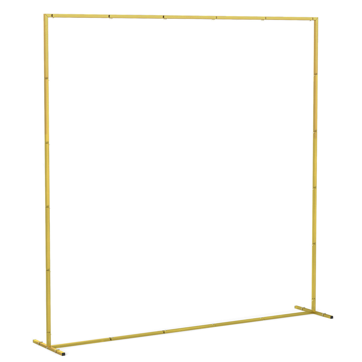Support d'arche de fond en métal doré pour mariage, 2 m, arche de jardin, mariage, arche de ballons floraux-0