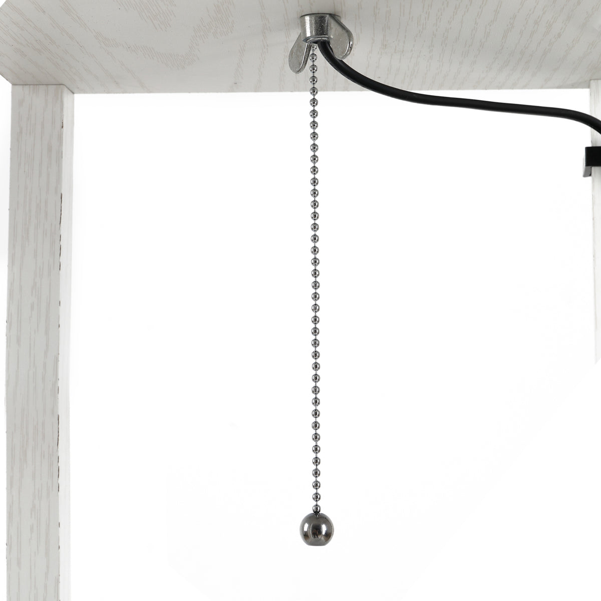 Lampadaire étagère 26L x 26l x 160H cm 3 étagères 4 Niveaux MDF Blanc-8