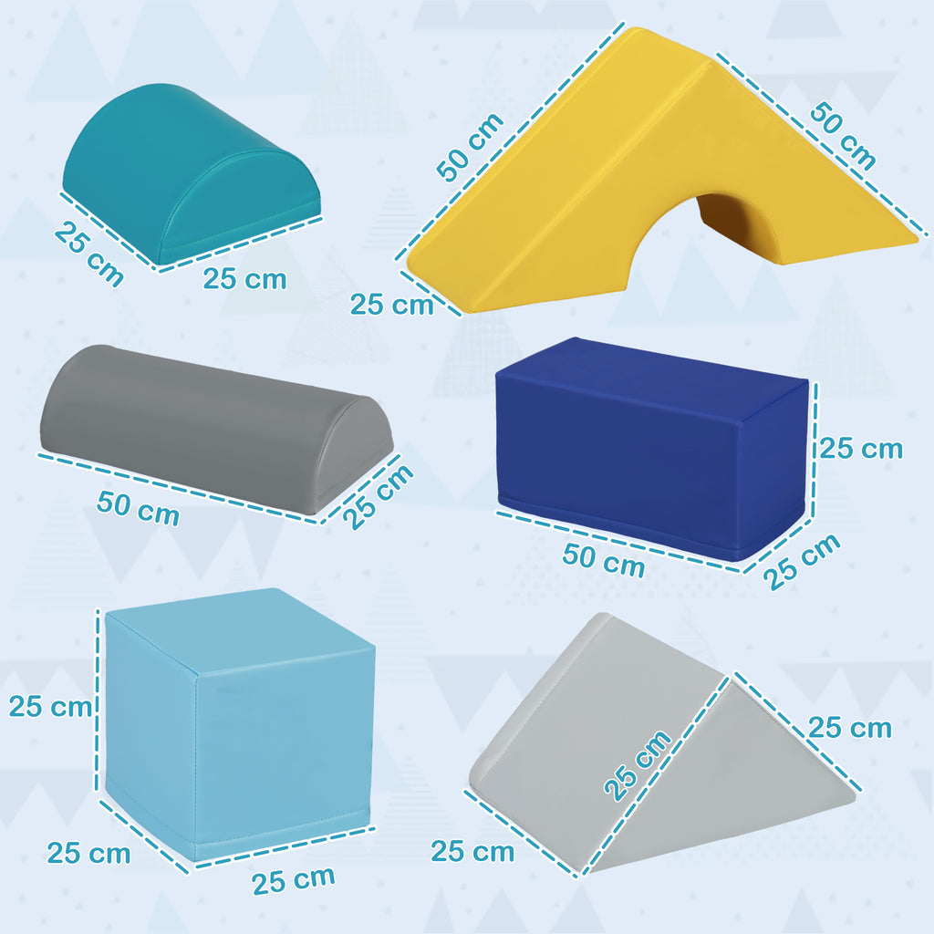 Parcours de motricité bébé 11PCS, module motricité bébé en mousse avec housse en polyuréthane et remplissage en EPE, multicolore-2