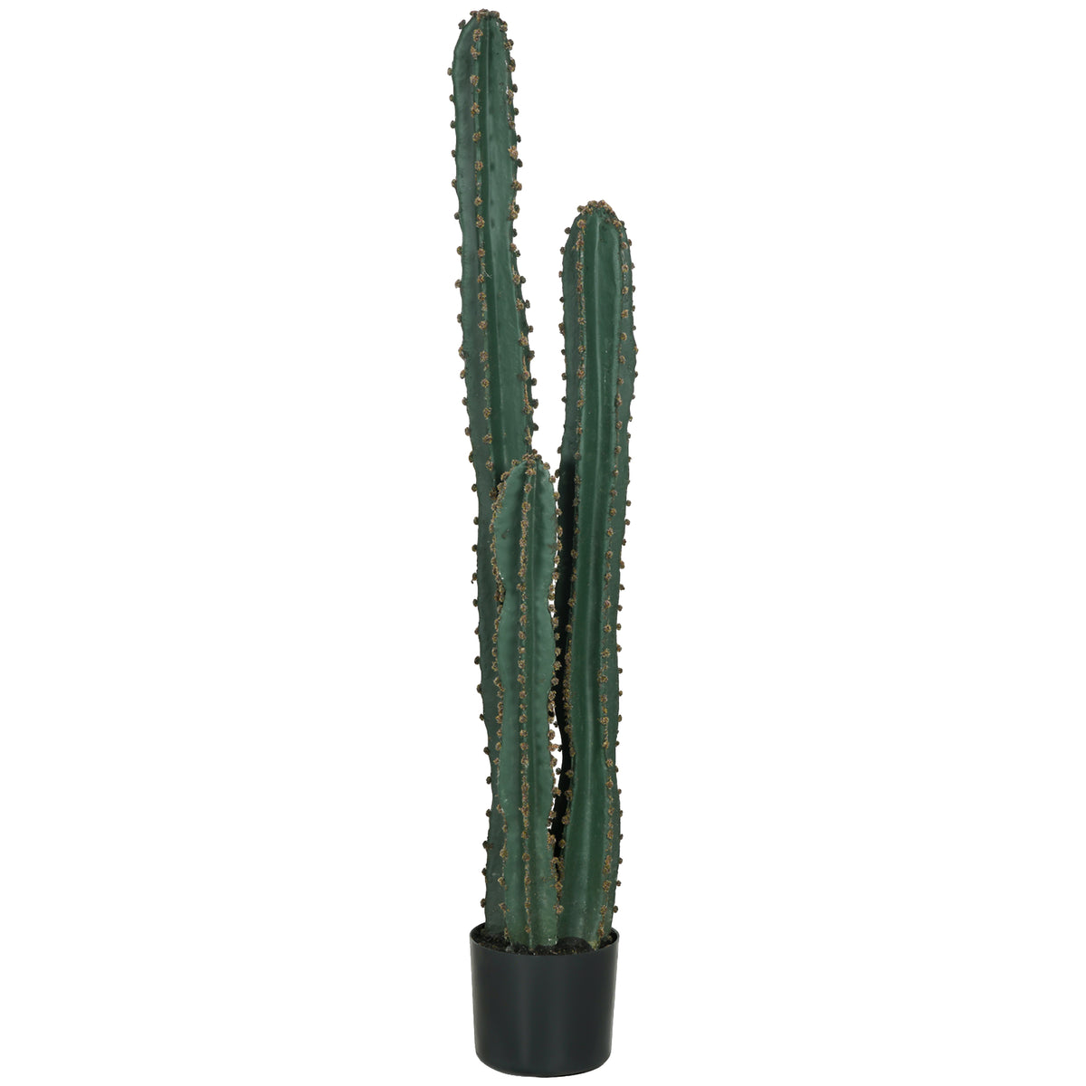 Cactus artificiel grand réalisme plante artificielle grande taille dim. Ø 18 x 120H cm vert-0