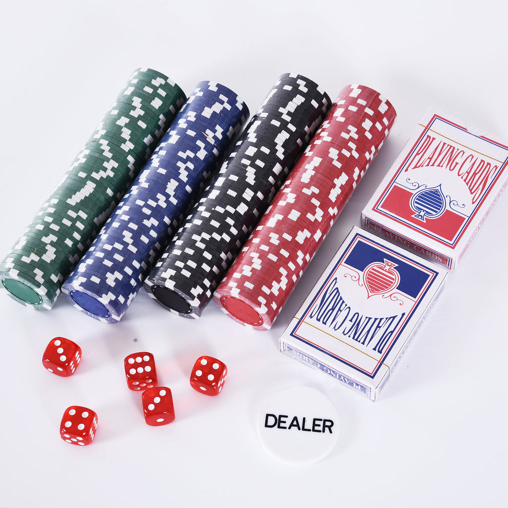 Mallette de Poker Coffret de Poker Complet avec 200 jetons 2 Jeux de Cartes + 2 clés Aluminium-6