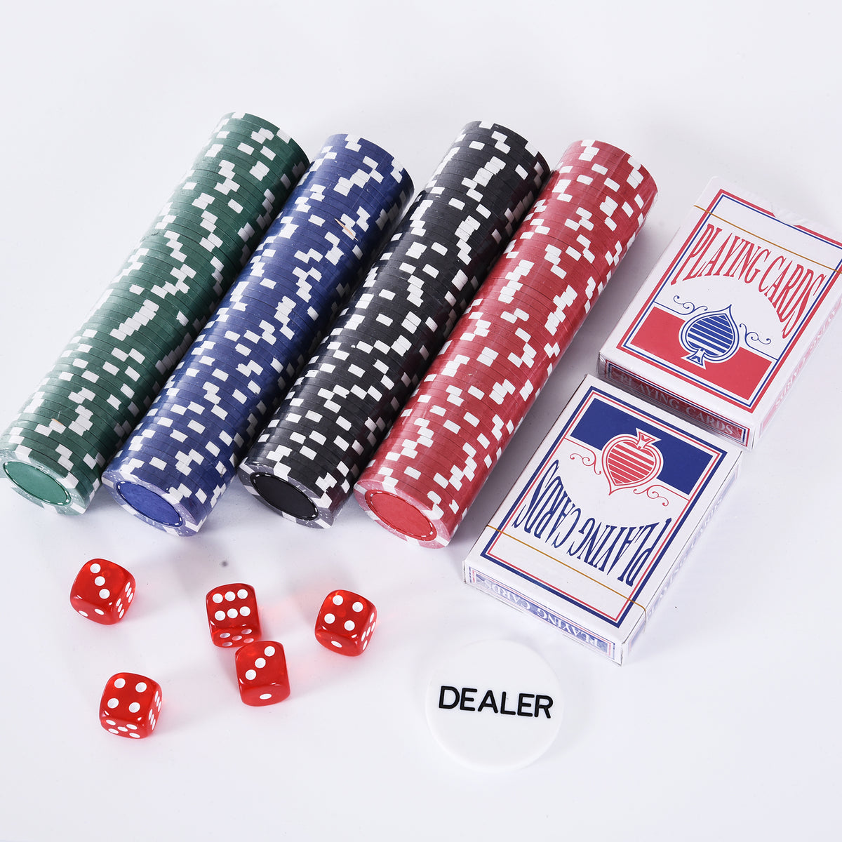 Mallette de Poker Coffret de Poker Complet avec 200 jetons 2 Jeux de Cartes + 2 clés Aluminium-6