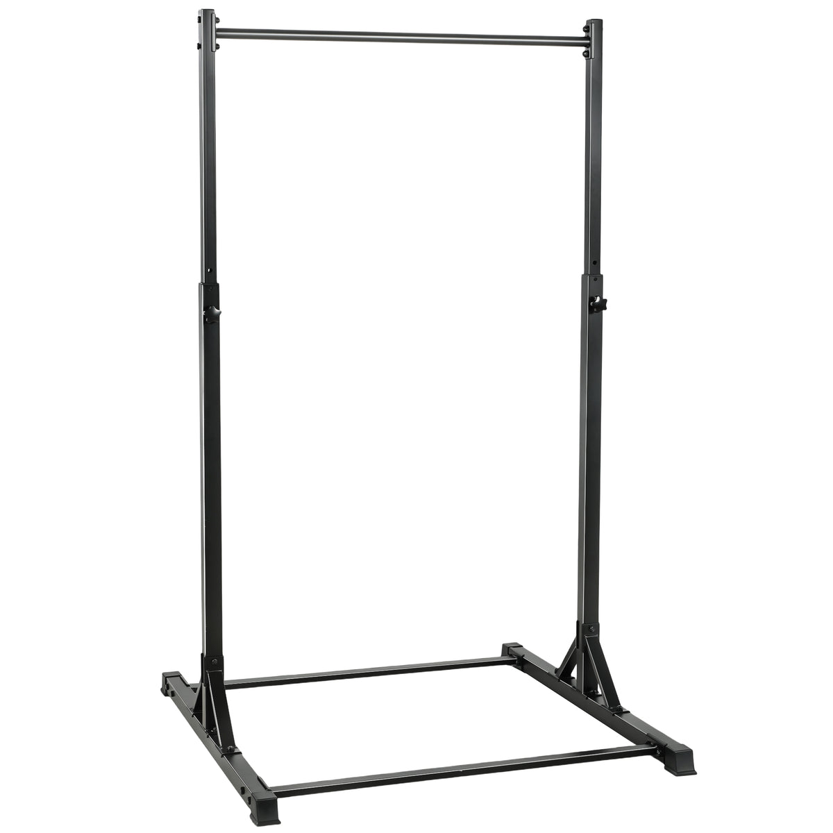 Station de musculation et barre de traction power tower 200 kg avec 8 niveaux de hauteur noir-0