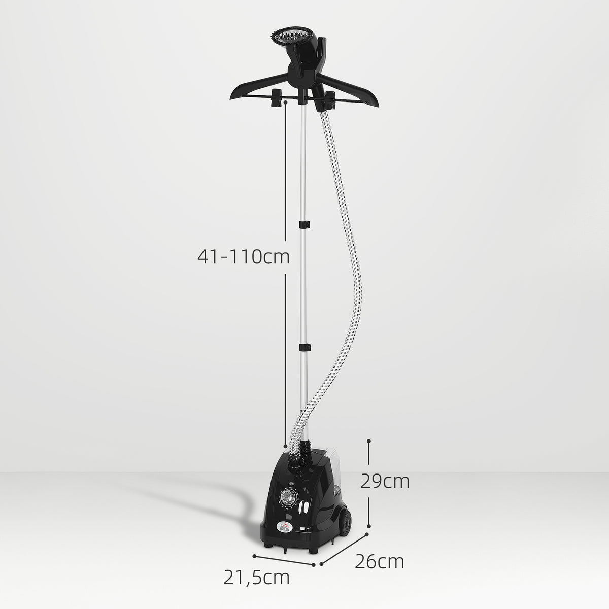 Défroisseur vapeur vertical défroisseur à vêtements 1,4 L 1950 W débit vapeur 30g/min tige telescopique noir-2