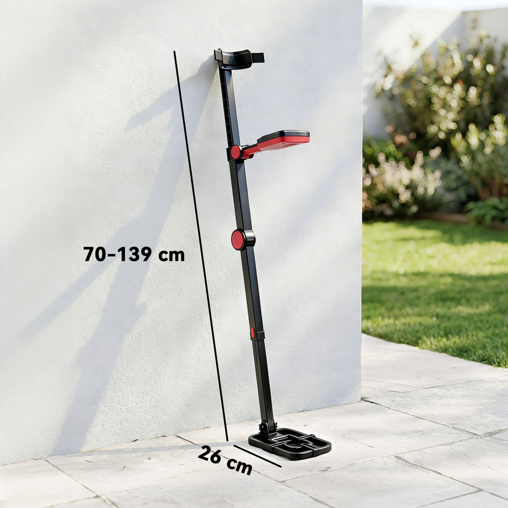 Détecteur de Métaux, Bobine Étanche IP68 avec Écran LCD, 4 Modes, Haute Précision Hauteur Réglable, 139x26x30cm, Noir-2