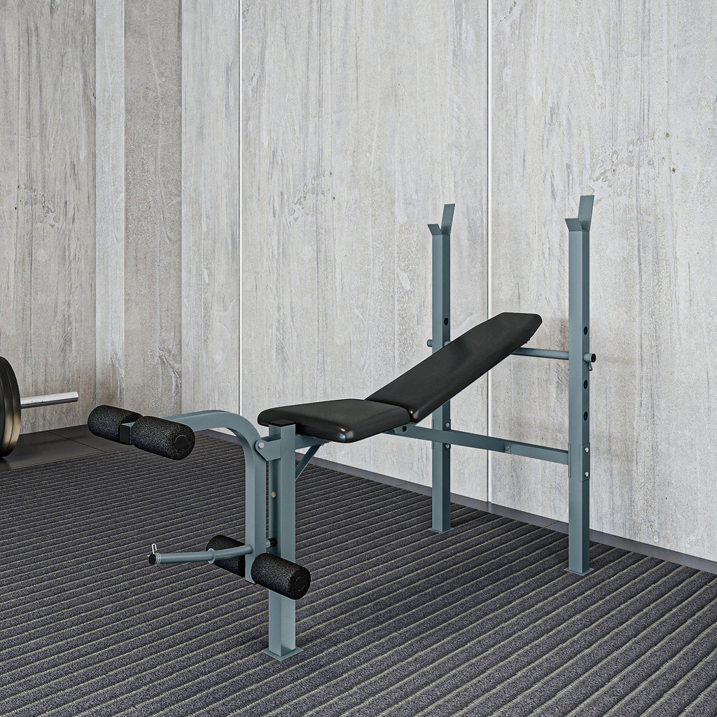 Banc de musculation Fitness banc d'haltérophilie entrainement complet dossier réglable curler-9