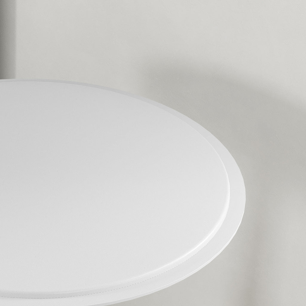 Table de Bar Table Bistro Mange-debout Hauteur réglable 67-93 cm Ø 63 cm Plateau pivotant 360° métal blanc-8