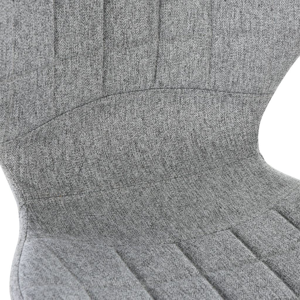Lot de 2 Tabourets de Bar Design Contemporain Hauteur d'assise réglable 59-81 cm pivotant 360° Lin Gris-7
