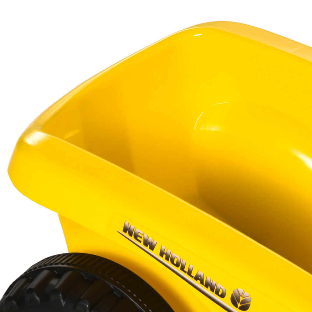 Porteur tracteur enfants avec coffre amovible, râteau et pelle, voiture enfants avec lumière LED et klaxon, jaune-9