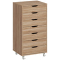 Caisson de bureau à roulette meuble rangement bureau avec 7 tiroirs organisateur pour documents, format A4 ou lettres-0