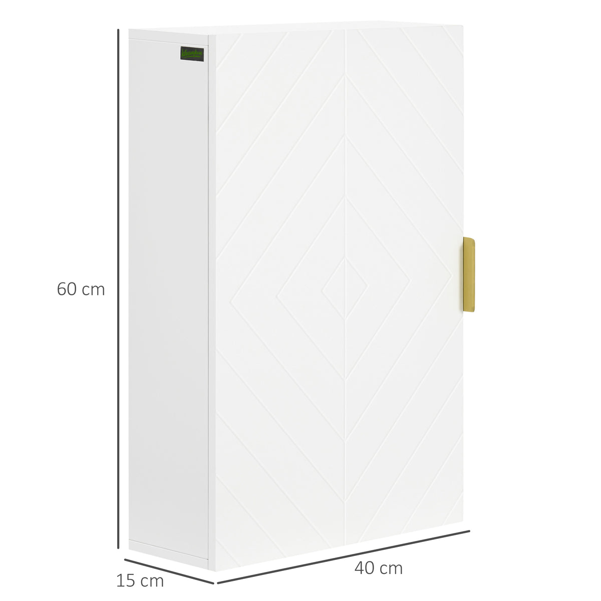 Armoire murale de salle de bain, armoire à pharmacie murale meuble de rangement avec étagère réglable-2