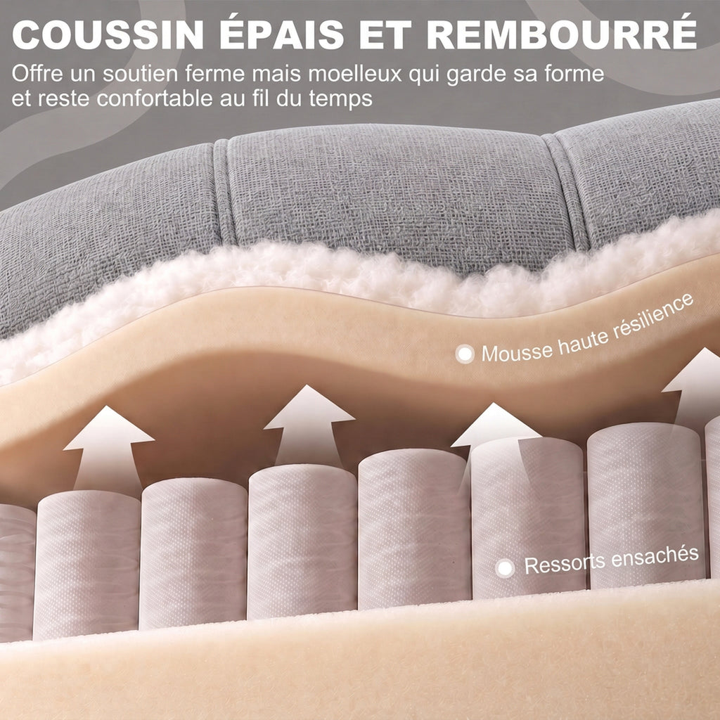 Fauteuil Releveur Électrique Massage Vibration et Chaleur, Fauteuil Relax Électrique, Dossier Inclinable, Port USB, Gris-5
