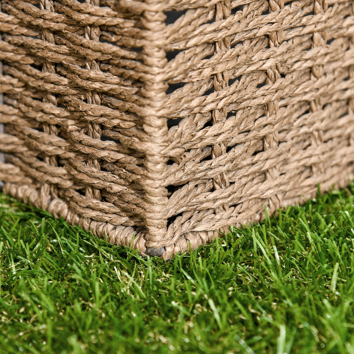 Gazon synthétique Artificiel Set de 10 Dalles Carreaux 30 x 30 cm épaisseur Confort 3,5 cm à emboîter Vert-7