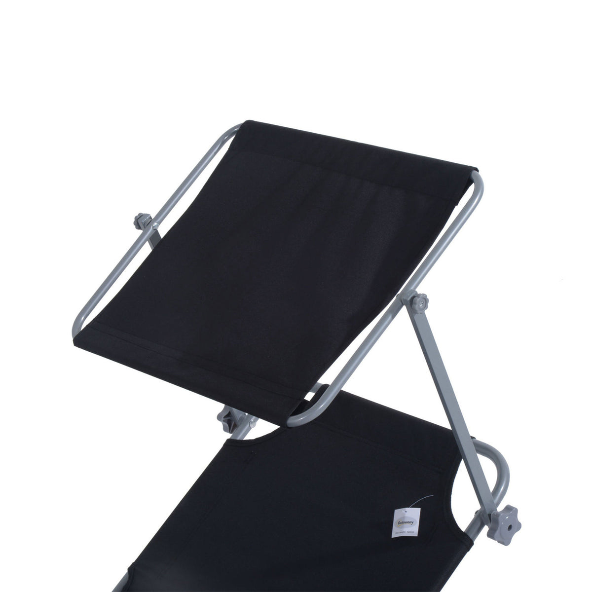Lot de 2 transats Bain de Soleil Pliable Chaise Longue Pliante Grand Confort Dossier Inclinable Pare-Soleil réglable-7