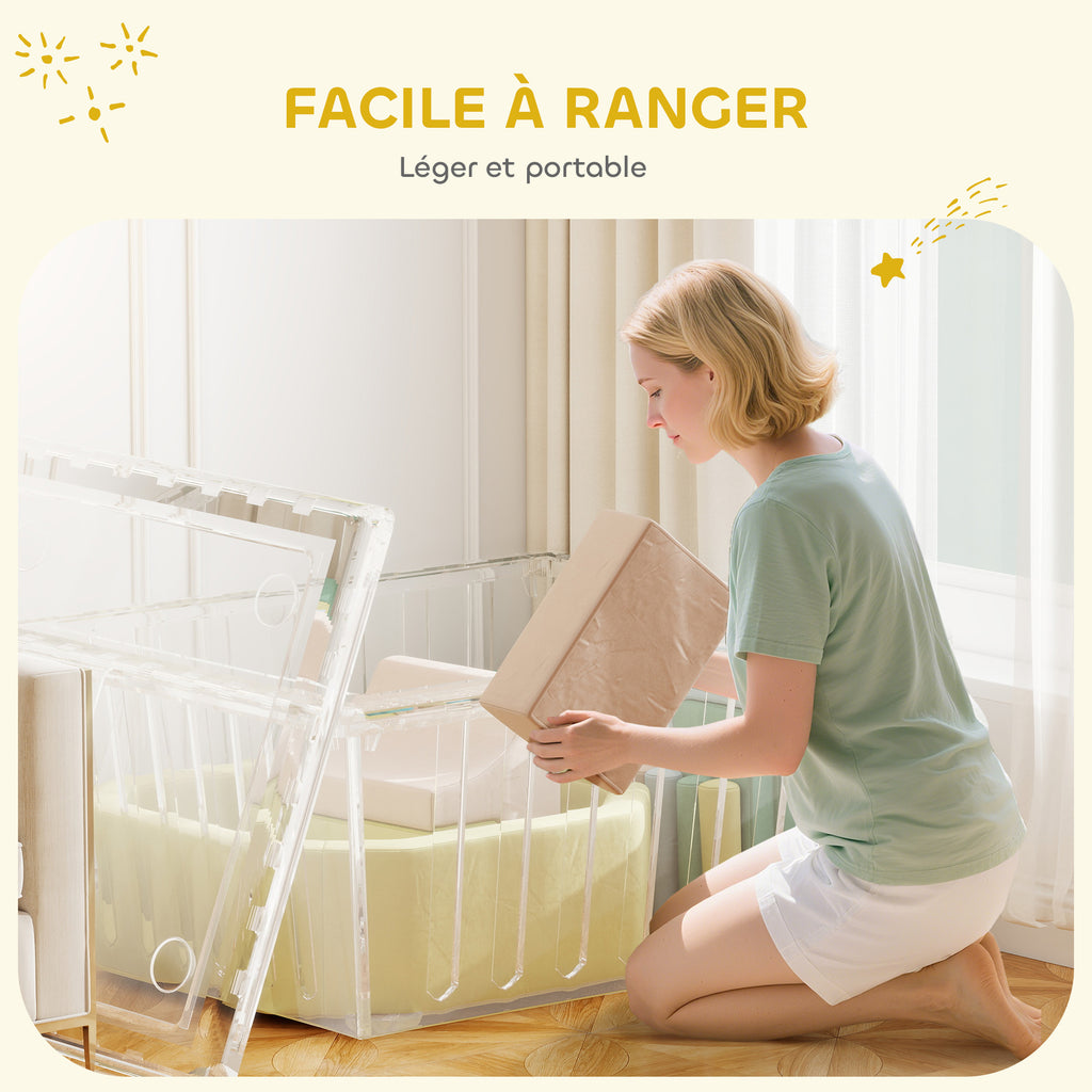Parcours motricité bébé module motricité bébé avec piscine à balles housse lavable 160 x 137,5 x 30 cm multicolore-7