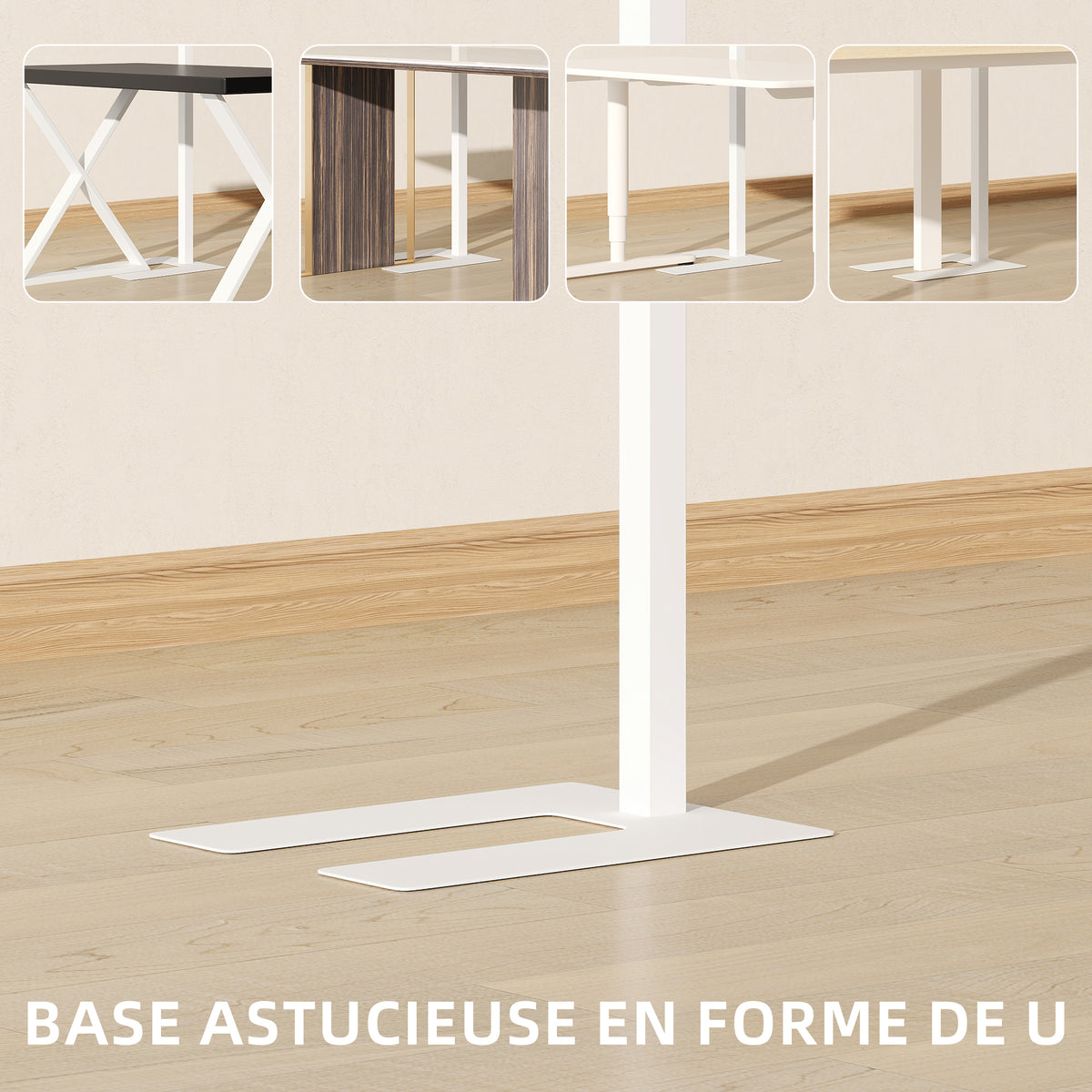 Lampadaire sur pied salon LED dimmable spectre complet pour le soin des yeux télécommande 60 x 32 x 196 cm blanc-6
