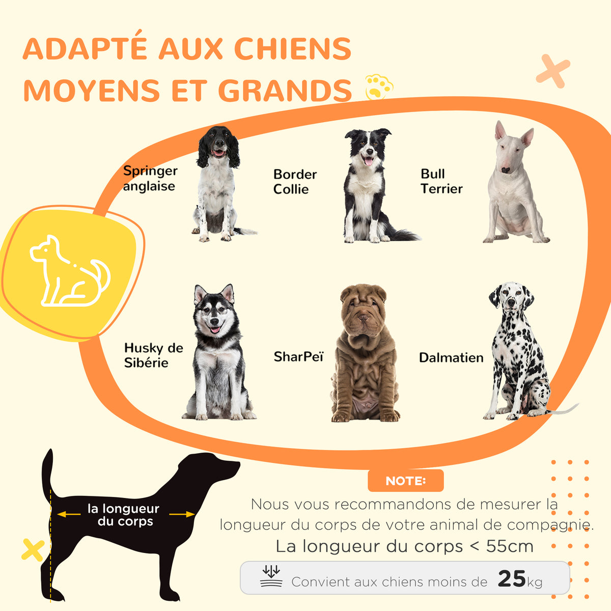 Cage pour chien animaux cage de chien sur pied avec coussin amovible acier aspect bois 90 x 58 x 65 cm-3