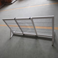 Barrière de sécurité pour chien barrière de protection à 2 panneaux largeur réglable 101-181 cm en bois acier blanc-0