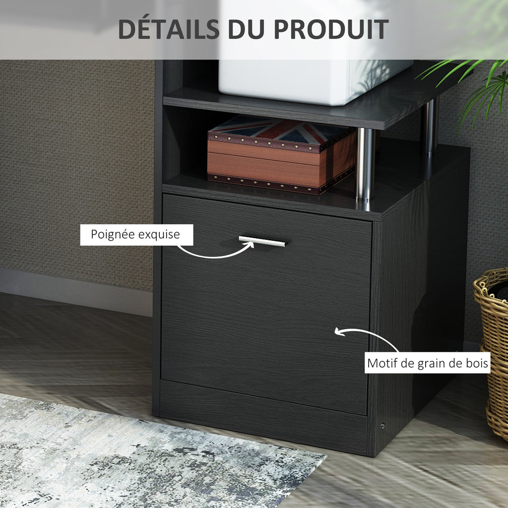 Luxe Parc enclos modulable pour Chien 8 Panneaux Porte verrouillable Acier époxy Noir-4