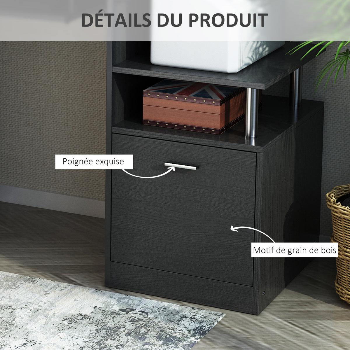 Luxe Parc enclos modulable pour Chien 8 Panneaux Porte verrouillable Acier époxy Noir-4