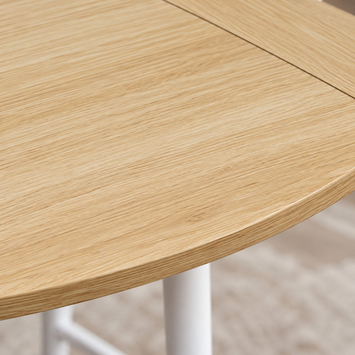 Ensemble Table Salle à Manger avec 4 Chaises pour 4 Personnes, Table de Cuisine Pliante 105 cm Chaises Empilables, Chêne-9
