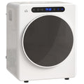 Sèche linge à évacuation, sèche-linge électrique 1000 W 3 Kg, modes Extra Dry et ECO, minuterie, acier inoxydable, blanc-0