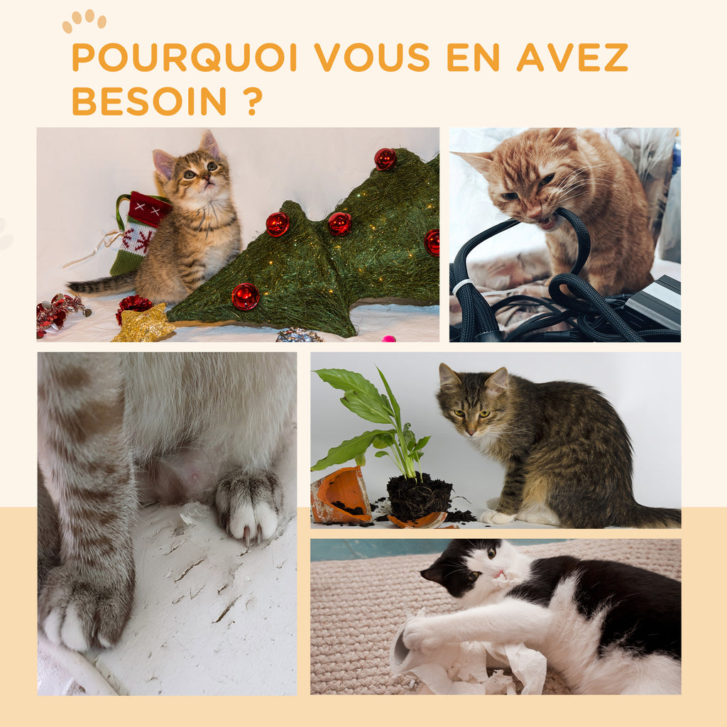 Roue de course pour chat d'intérieur tapis roulant avec frein coussins de grattage diamètre 91 cm naturel-8