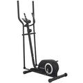 Vélo Elliptique, Écran LCD, Résistance 8 Niveaux, Capteur Pouls, Bluetooth, Support pour Téléphone, 100x52x153cm, Gris-0