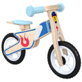 Draisienne Enfants Vélo Bébé sans Pédales avec Selle Réglable en PU, pour 3-5 Ans Jusqu'à 50 kg, Bois Naturel-0