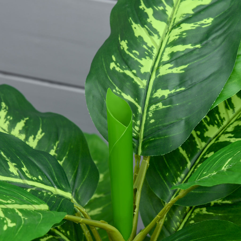 Plante artificielle calathea hauteur 95 cm pot ciment - intérieur-7