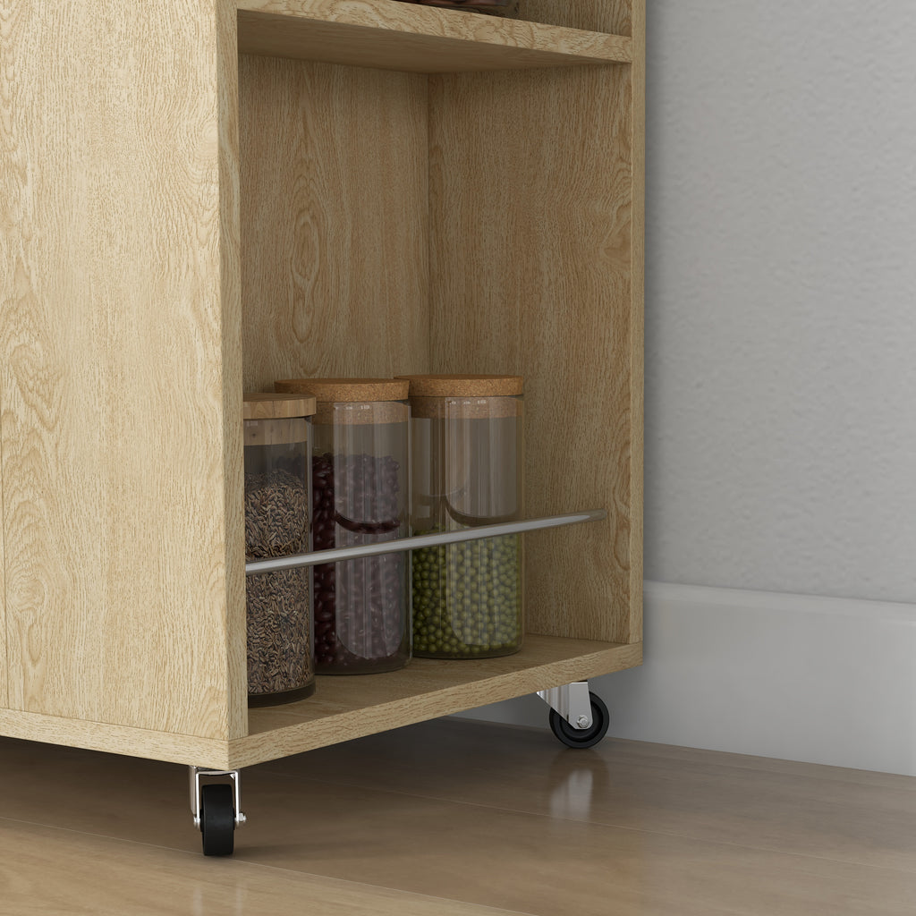Desserte chariot cuisine multi rangements avec roulettes 75 x 40 x 80,5 cm-8