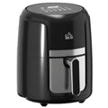 Friteuse sans huile 4 L, air fryer 1300 W 12 programmes, écran tactile, température réglable, panier antiadhésif, noir-0