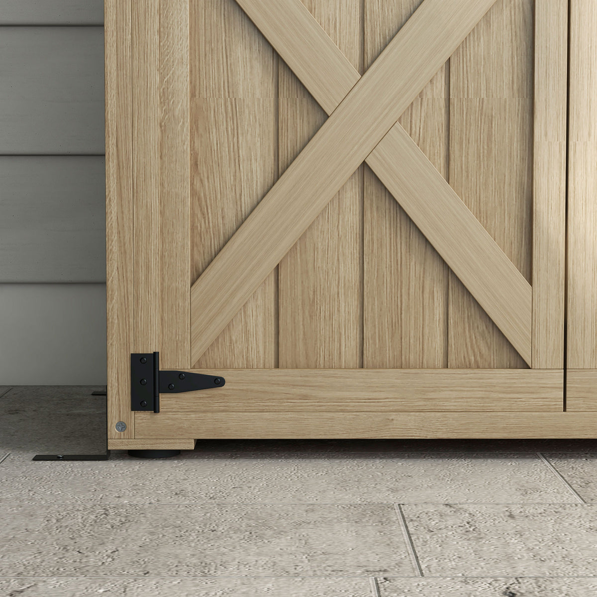Armoire de jardin abri remise pour outils 90L x 54.5P x 161/168,5H cm 2 étagères toit bitumé étanche bois pin autoclave-8