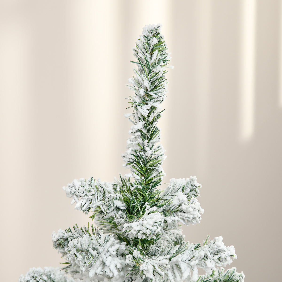 Sapin de Noël Artificiel enneigé 120H cm 200 Branches épines Imitation Nordmann Grand réalisme-8