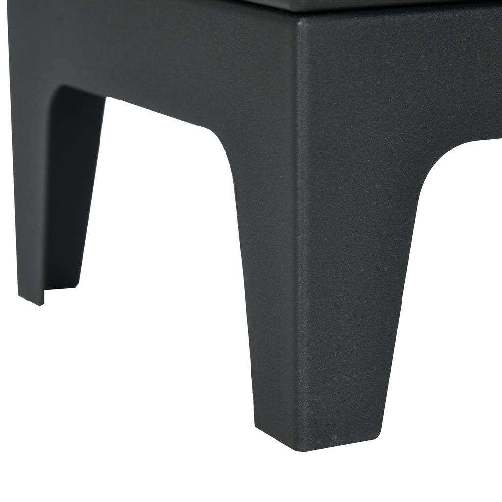 Cheminée à l'éthanol sur pieds style contemporain avec réservoir 1,2Lenviron couverture 25 m² 39 x 26 x 54 cm noir-8